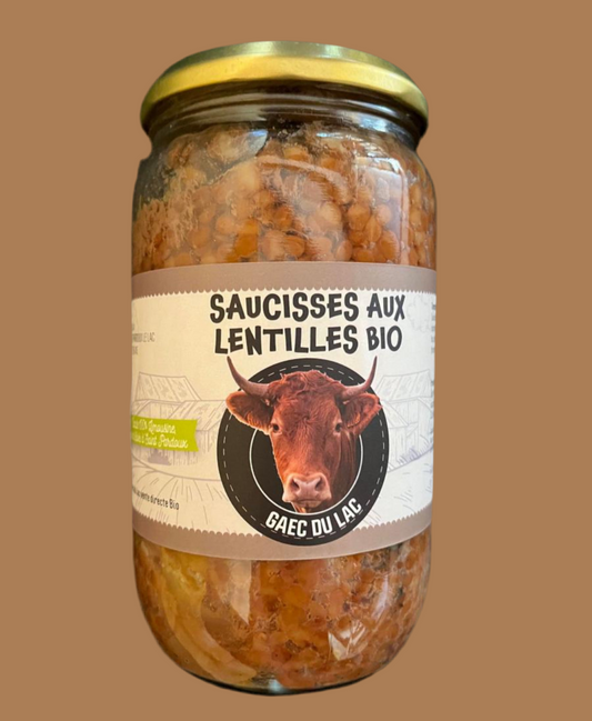 Saucisses aux lentilles